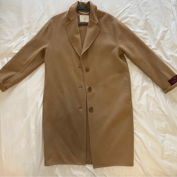 Wilfred Julien oversized wool and cashmere blend coat in Camel size small - Picture 5 of 16